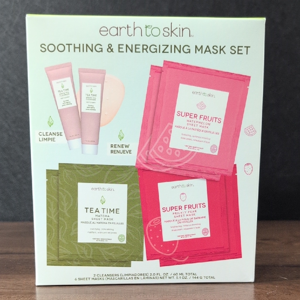 Earth To Skin Soothing & Energizing Mask Set